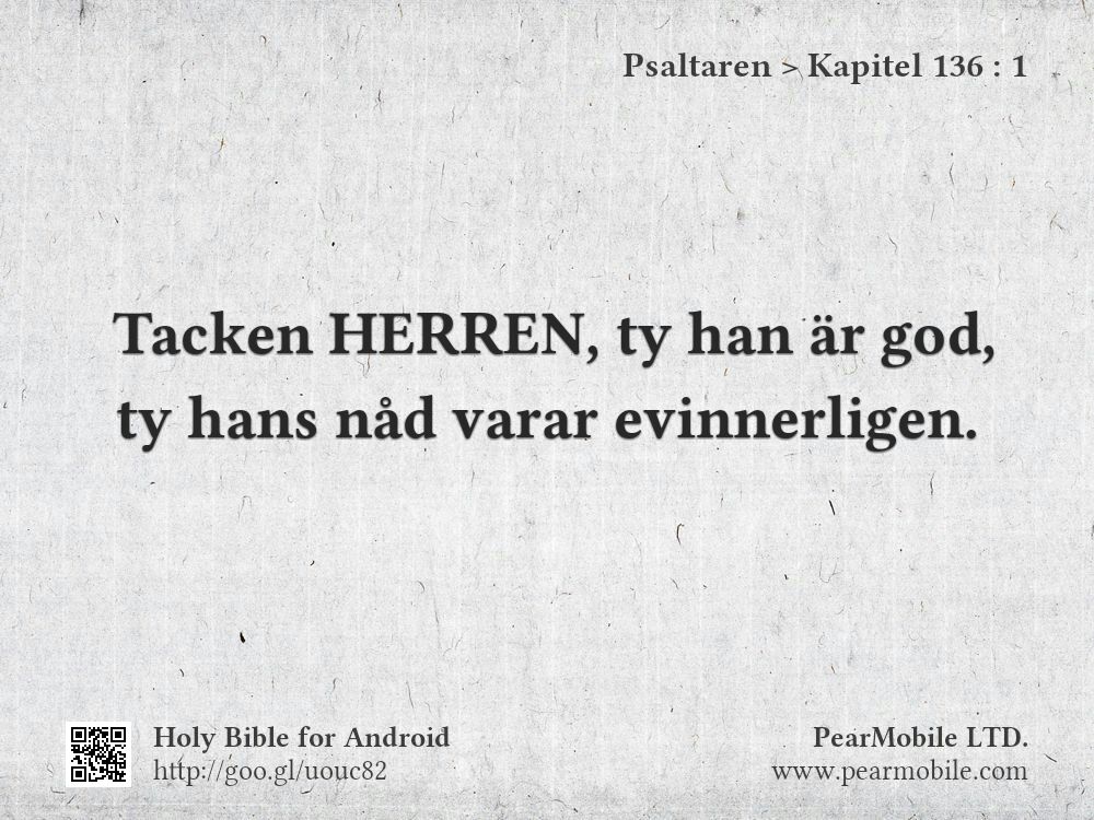 Psaltaren, Kapitel 136:1